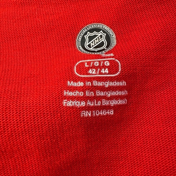 Montreal Canadiens NHL Lace-Up Pullover Jersey Sweatshirt - Size L (42/44) - Picture 4 of 9